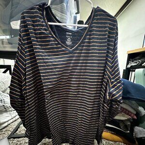 WOMENS SONOMA LONG SLEEVE V NECK TEE, 5X